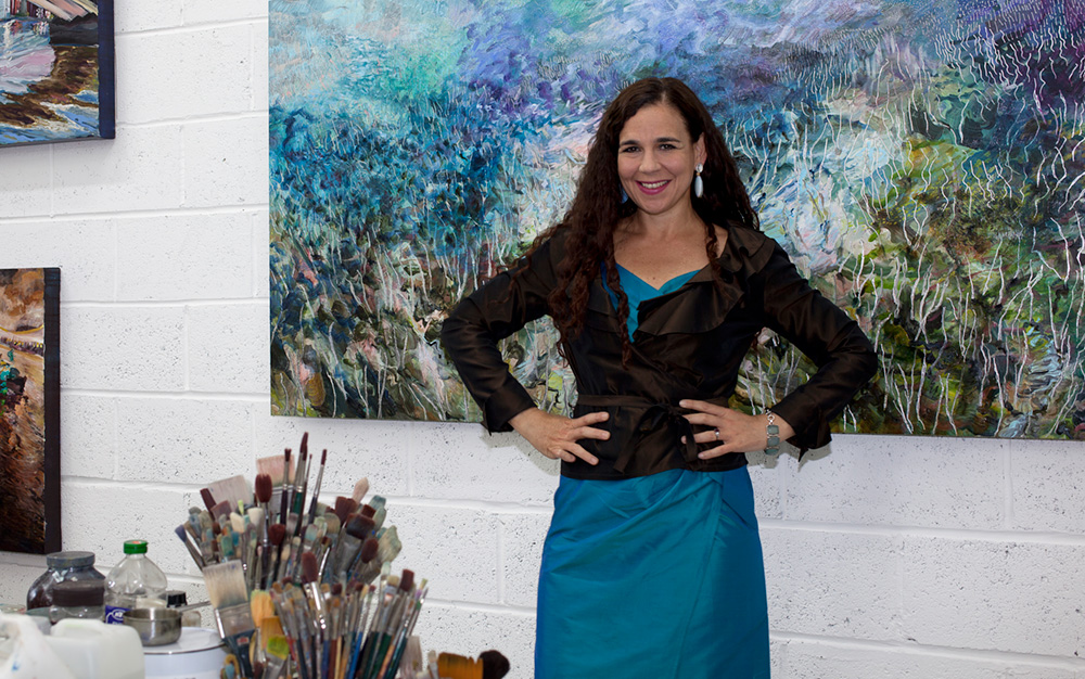 Image of Lynn Parotti in her studio